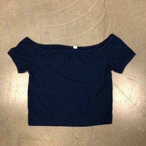 PAC SUN blue crop top